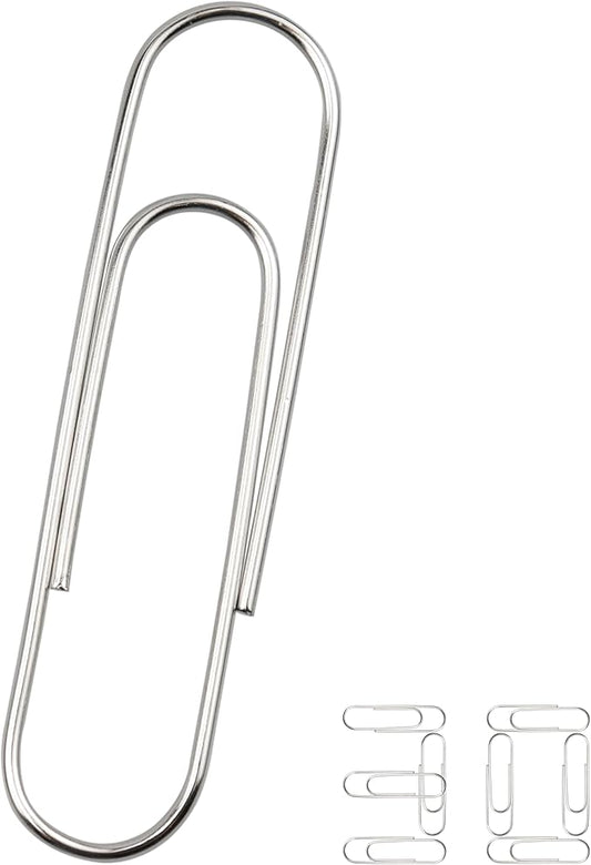 30 PCS 4 Inch (100mm) Extra Large Paper Clips Silver Rust Resistant Metal Strong Jumbo Paperclips for Office School Documents