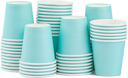 50 Pack 3 oz Paper Cups, Bathroom Cups Disposable, Moushwash Cup Small Snack Cup for Water, Juice, Candy Ideal for Party Bathroom and Office
