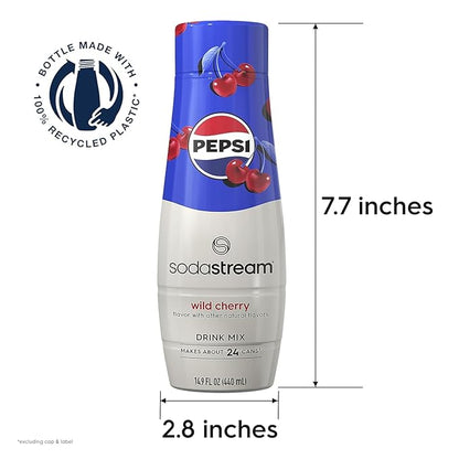 SodaStream Pepsi Wild Cherry Drink Mix (440ml, Pack of 4)