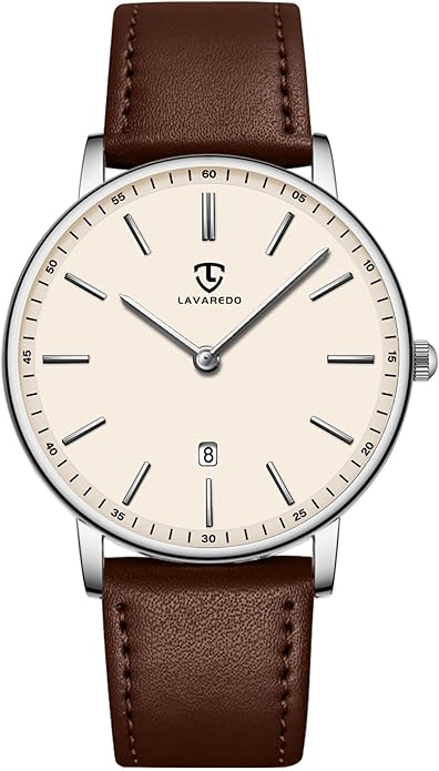 BEN NEVIS Watch, Mens Watch, Minimalist Fashion Simple Wrist Watch Analog Date with Leather Strap