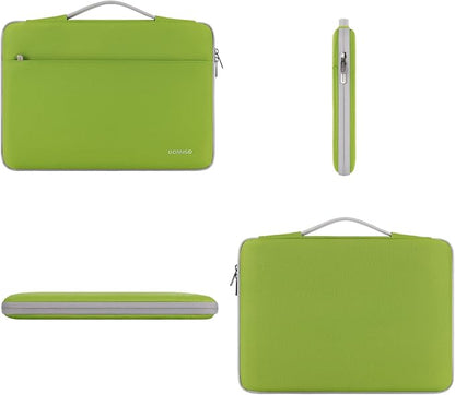 DOMISO 17.3 inch Laptop Case Sleeve Protective Cover Compatible with 17.3 inch HP Pavilion Envy 17/Lenovo IdeaPad/Acer/ASUS/Dell/Alienware/LG Gram,Water Resistant Computer Bag with Handle,Tender Green