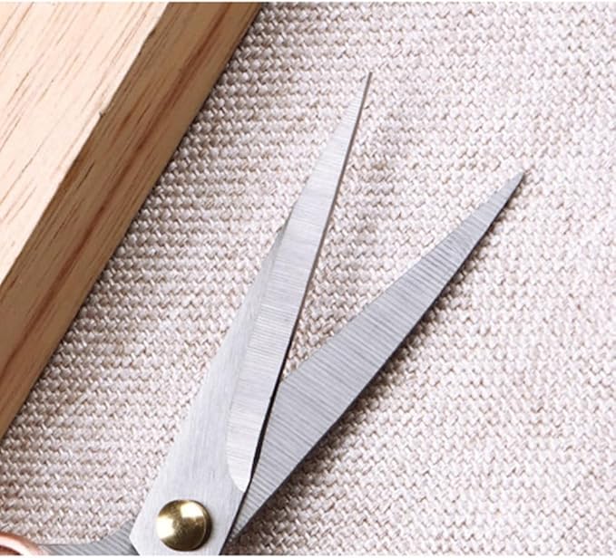 5" All Stainless Steel Office Scissors,Ultra Sharp Blade Shears,Sturdy Sharp Scissor for Office Home School Sewing Fabric Craft Supplies Multipurpose Scissors Bronze