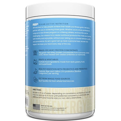TrueFit Gut Healthy Protein Powder, Grass-Fed Whey Meal Replacement Shake with Prebiotics, Probiotics, & Organic Superfoods, Keto Friendly, Gluten Free (Packaging May Vary)
