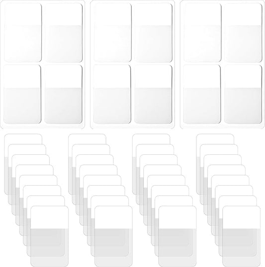 480pcs Sticky Index Tabs, Writable File Tab, Page Markers Tabs, White PET Sticky Notes for Reading, Bible Journaling, Office Filing, Color Coding & Book Annotation(1.6 X 1 Inch)