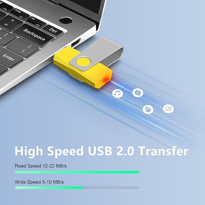 8GB USB Flash Drive 20 Pack AGECASH USB 2.0 Thumb Drive Flash Drives Pack Memory Stick Zip Jump Drives with Lanyards (8GB -Colorful)