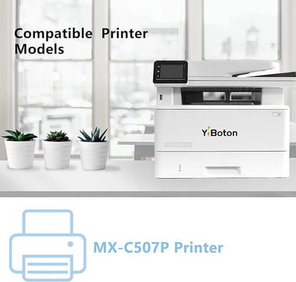 MX-C51T MX-C51TB Black Extra High Capacity Toner Cartridge Compatible with MX-C507P Printer (1 Pack)