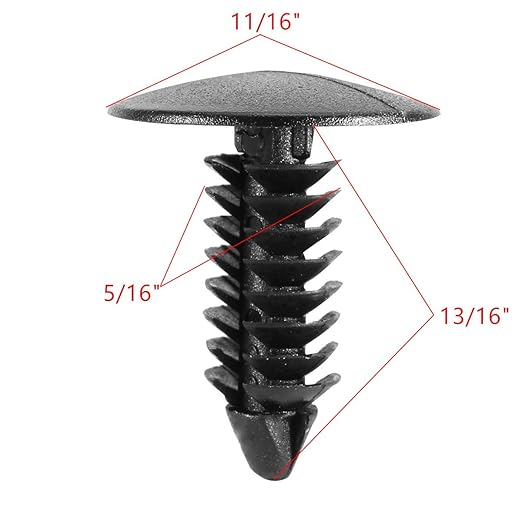 Rexka 30pcs Fender Bumper Shield Fender Liner Push Pin Retainer Clips 6030441 for Jeep Dodge Ram Chrysler