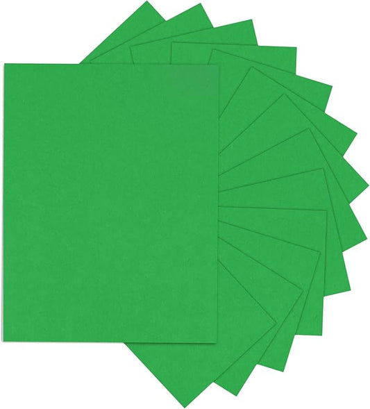 Forest Green Cardstock 8.5 x 11 Thick Printer Paper, Goefun 24 Sheets 80lb Green Card Stock Paper for Christmas Cards Making, Invitations and Craft