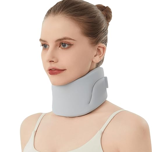 Neck Brace for Neck Pain and Support, Cervical Collar - Relieves Pain & Spine Pressure, Neck Support Brace Wraps Keep Vertebrae Stable and Aligned (Large)