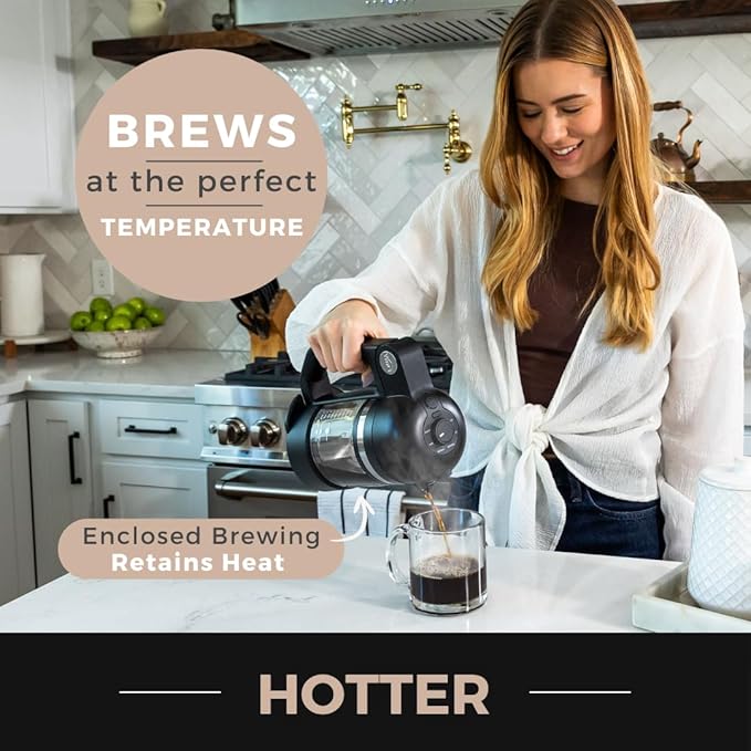 VINCI Micro Café Single-Serve Coffe Brewer | Compatible with Keurig K-Cups, K-Pods | Compact, Portable | Enclosed Brewing for Hotter Coffee | Large Capacity Reusable Filter Cup Included