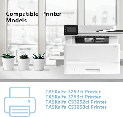 TK-8337 TK8337 High Capacity Toner Cartridge Replacement for TK-8337K TK-8337M TK-8337C TK-8337Y Compatible for Kyocera TASKalfa 3252ci 3253ci CS3252ci CS3253ci Printers (4-Pack)