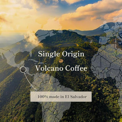 Bean of Fire El Salvador Pacamara Honey Ground Coffee – Medium Roast, Single Origin Specialty, Creamy & Nutty Cup (16 oz)