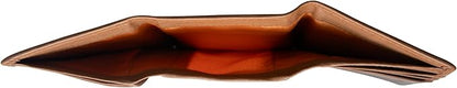 VANSI Genuine Leather Modern TriFold Design Wallet and Card Holder for Men (TAN)