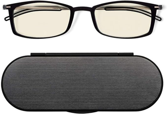 ThinOptics Frontpage Blue-Light Blocking Computer Reading Glasses and Milano Aluminum Case