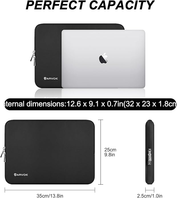 ARVOK Laptop Sleeve Case,Waterproof Notebook Cover for MacBook Air MacBook Pro inch, Computer Carrying Bag