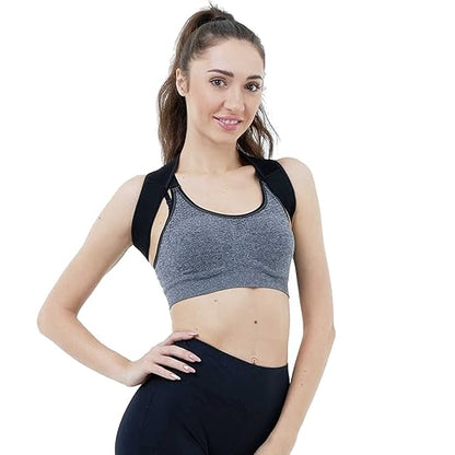 Posture Corrector for Women and Men,Adjustable Upper Back Brace, Breathable Back Support straightener, Providing Pain Relief from Lumbar, Neck, Shoulder, and Clavicle, Back.