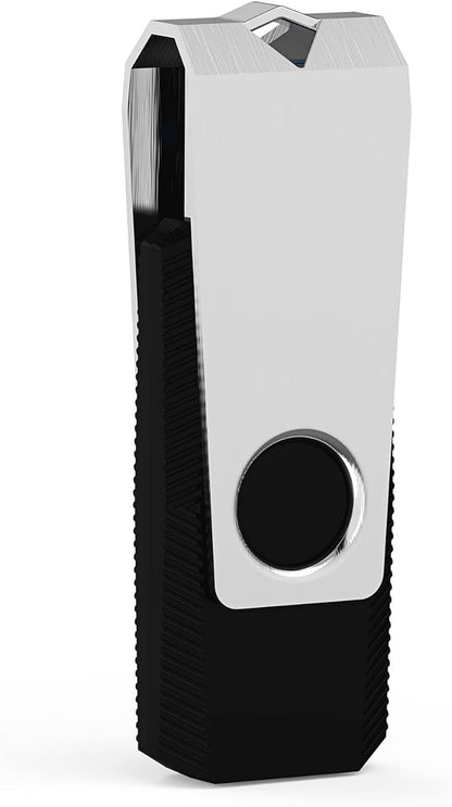 KEXIN 100 Pieces 1GB Flash Drive Bulk Flash Drive 1 GB Thumb Drive Bulk USB Drives 1G USB Stick Swivel 100 Pack 2.0 (1G, 100PCS, Black)