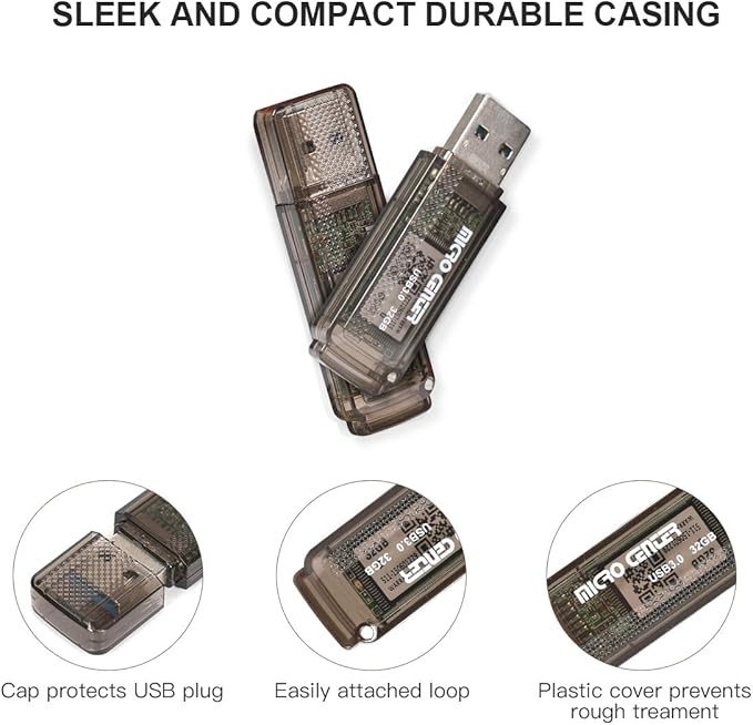 INLAND Micro Center SuperSpeed 5 Pack 64GB and 5 Pack 32GB USB 3.0 Flash Drive Mixed Multipack Thumb Drive Memory Data Storage Bulk, Much Faster Than USB2.0 Flash Drive