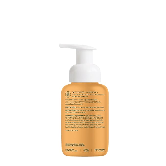 ATTITUDE Foaming Hand Soap, EWG Verified, Plant and Mineral-Based Ingredients, Vegan and Cruelty-free Personal Care Products, Orange Blossom & Eucalyptus, 10 Fl Oz (Pack of 3)