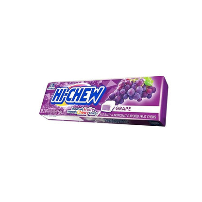 HI-CHEW Grape Sticks, 15-Pack, Soft & Chewy Candy, 1.76oz Each, Bulk Candy Individually Wrapped - Made with Immensely Juicy Fruity Flavors