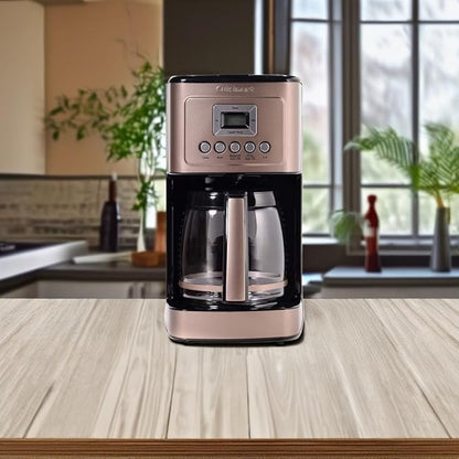 Cuisinart Coffee Maker, 14-Cup Glass Carafe, Fully Automatic for Brew Strength Control & 1-4 Cup Setting, Stainless Steel, DCC-3200UMB, Umber