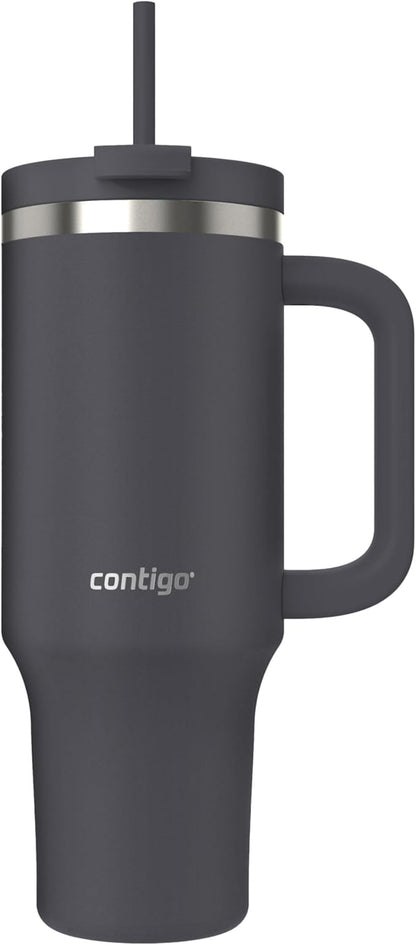 Contigo Streeterville 40oz Tumbler, Stainless Steel Vacuum Insulated, Leak-Proof, Cold for 29 Hours, Darkstone