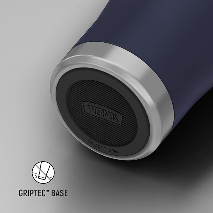 THERMOS ICON SERIES, Stainless Steel Tumbler with Slide Lock, 24 Ounce, Mystic Navy