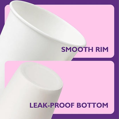 3 oz Disposable Paper Cups, Mouthwash Cups, Small Coffee Cups for Bathroom Rinsing, Mini Water Drinking Cups for Espresso, Samples, 200 Pack