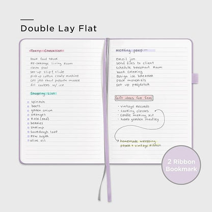 &And Per Se Lined Journal Notebook, 160 Pages, A5 5.7 x 8 inches College Ruled Thick Paper Notebook Journals for Writing, Hardcover Notebooks for Women Men Office School (1 Pack, Lavender)