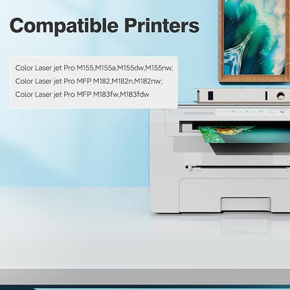 215A Toner Cartridges M183fw for HP 215A toner cartridges 4 pack, M183fw M182 M155 toner cartridges, HP215A Toner 215 for HP Color Laser Jet Pro MFP M183fw M183fdw M182 M182n M182nw M155 M155a M155dw