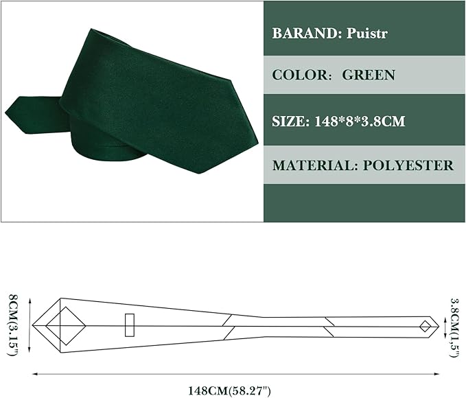 Men's Ties Solid Pure Color 3.15" (8CM) Necktie Plain Formal Business Wedding Black Ties For Men