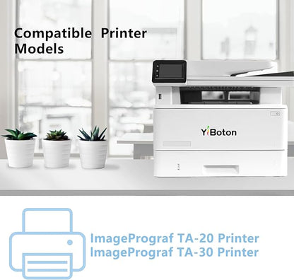 High Yield PFI-030 PFI030 Ink Cartridges Replacement for Canon PFI-030MBK PFI-030BK PFI-030C PFI-030M PFI-030Y Ink Tank Cartridge Compatible for Canon ImagePrograf TA-20 TA-30 Printer