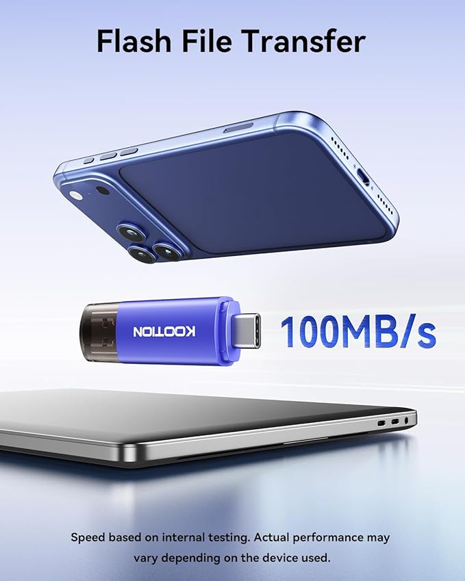 32GB Type-C Flash Drive 5-Pack, KOOTION 2-in-1 USB C Flash Drive USB-A&USB-C 3.0 Dual Drive OTG, Thumb Drive Memory Stick for Android Smartphone/Tablet/PC