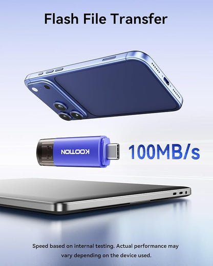 32GB Type-C Flash Drive 5-Pack, KOOTION 2-in-1 USB C Flash Drive USB-A&USB-C 3.0 Dual Drive OTG, Thumb Drive Memory Stick for Android Smartphone/Tablet/PC