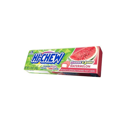 HI-CHEW Watermelon Sticks, 15-Pack, Soft & Chewy Candy, 1.76oz Each, Bulk Candy Individually Wrapped - Made with Immensely Juicy Fruity Flavors
