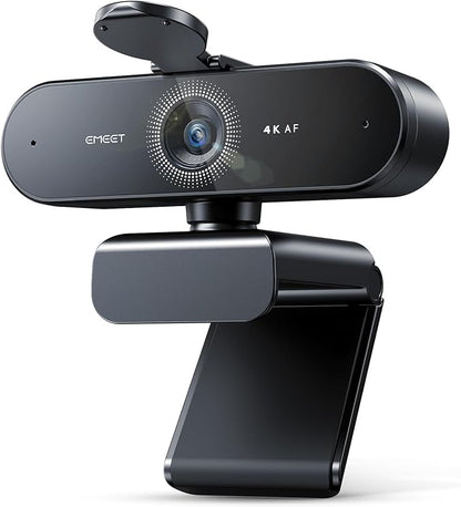 EMEET NOVA 4K Webcam for PC - Ultra 4K HD, PDAF Autofocus, Dual Noise-Cancelling Mics, 73° FOV, Auto Light Correction, USB-A, Privacy Cover, Ideal for High-End Business Meetings&Live Streaming