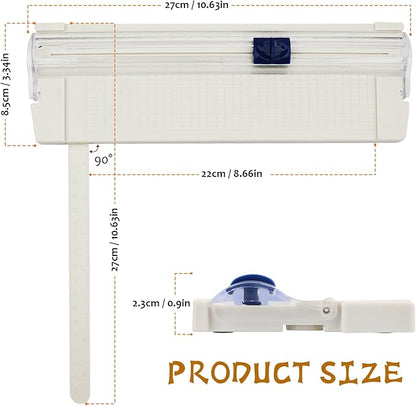 Mini Paper Cutter, Straight Small Paper Trimmer with Side Ruler for Scrapbooking Craft, Paper, Coupon, Label, Cardstock