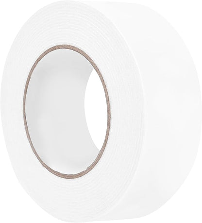 ToLanbbt Double Sided Foam Tape 2In x 20FT, Mounting Tape Heavy Duty, Strong Adhesive Weatherproof Seal Strips for DIY Craft Picture Poster, Car & Gap Filling Mountings, Home Office Decor (White)