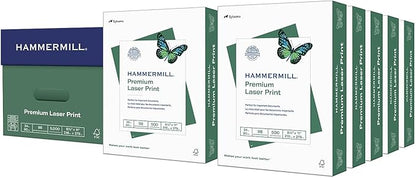 Hammermill Printer Paper, Premium Laser Print 24 lb, 8.5 x 11-10 Ream (5000 Sheets) - 98 Bright, Made in the USA, 104604C
