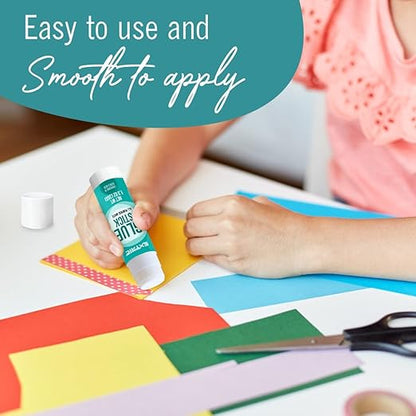 Glue Sticks for Kids, White Glue Sticks Bulk 6 Count, 1.3 Ounce, Washable All Purpose, for Kids, School and Home