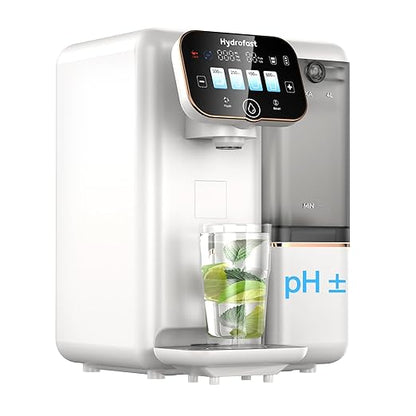 Countertop Reverse Osmosis Water Filter, 5-Stage Water Filtration System for Kitchen, RV, Office, White