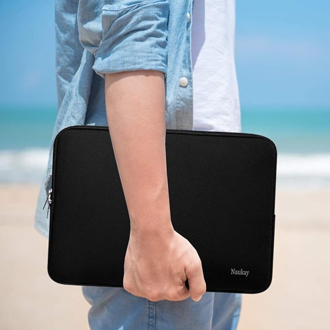 Laptop Sleeve Case 14 Inch, Resistant Neoprene Sleeve/Notebook Computer Pocket Case/Tablet Briefcase Carrying Bag for inch HP, Lenovo, Asus Notebook, Ultrabook, Black