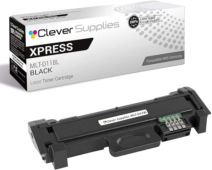 CS Replacement Toner Cartridge Compatible with Samsung Xpress M3015DW MLT-D118L Black Xpress M3015DW Xpress M3065FW