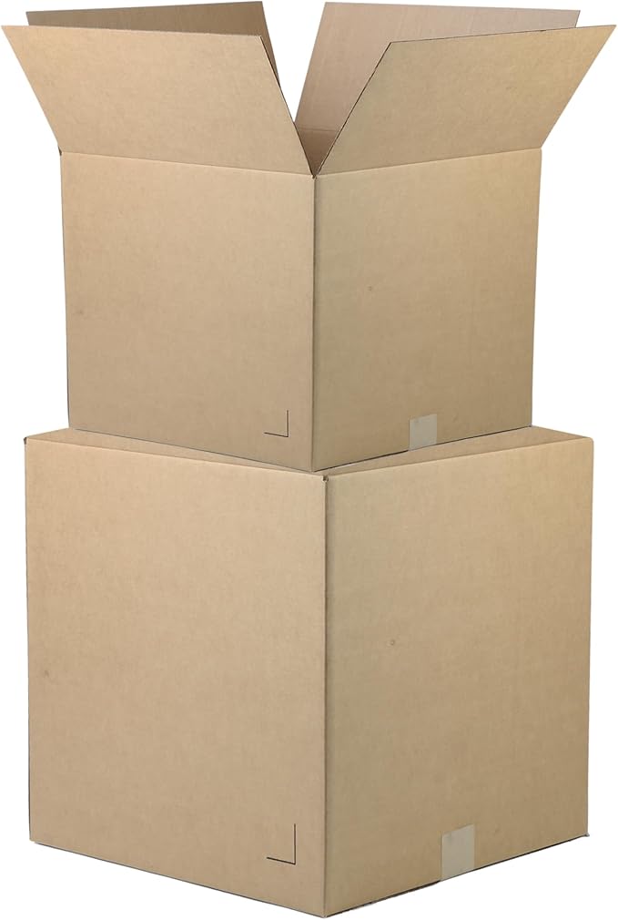 The Boxery 20"x5"x5" Brown/Kraft Corrugated Cardboard Shipping Boxes 25-Pack | Mailing, Packing, Moving & Storage for Business/Home – Durable - Eco-Friendly, Recyclable - Made in the USA