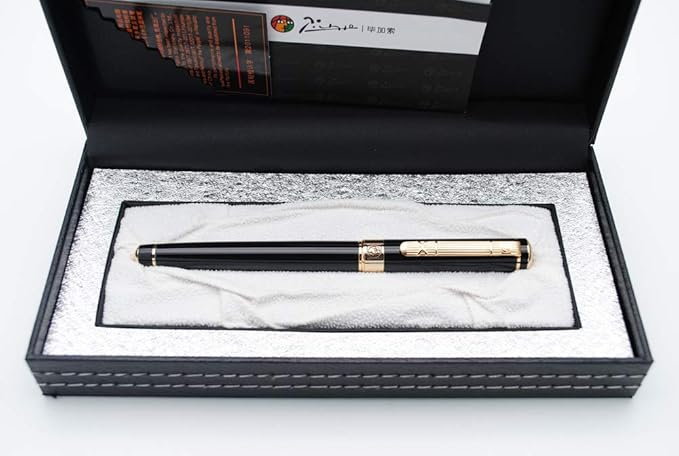 czxwyst Picasso 902 Gentleman Collection Rollerball Pen 0.5mm Nib Original Box (Gold clip)