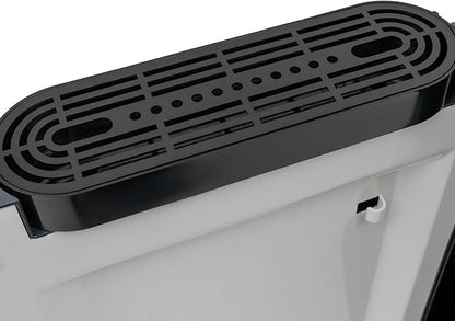 Bottom Loading Water Cooler Dispenser for 20L/5.28 Gallon Bottles,Stainless Steel Hot & Cold Water Dispenser with LED Indicator Light for Home, Offices, Hotels, Kitchens (Dark Gray)