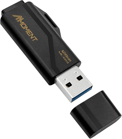 MMOMENT MU G03 128GB Flash Drive USB 3.2 (USB 3.1/ USB3.0) USB Flash Drive, Read Speed up to 100MB/s Thumb Drive Memory Stick
