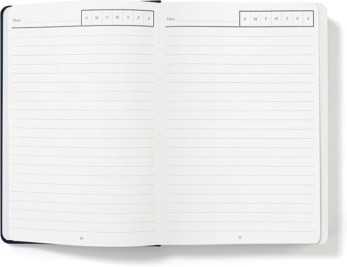 Wykeham's Executive 2026 Undated Daily Journal Planner – Customization Available (Royal Blue, 8.5"×5.5" - Undated)