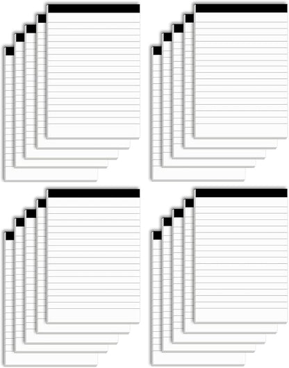 Notepads Bulk for Daily Planning and Organization of Work – 4 x 6-inches Ruled Pages – Thick Bright White Paper – 30 Pages – Note Pads College Ruled – Pack of 20