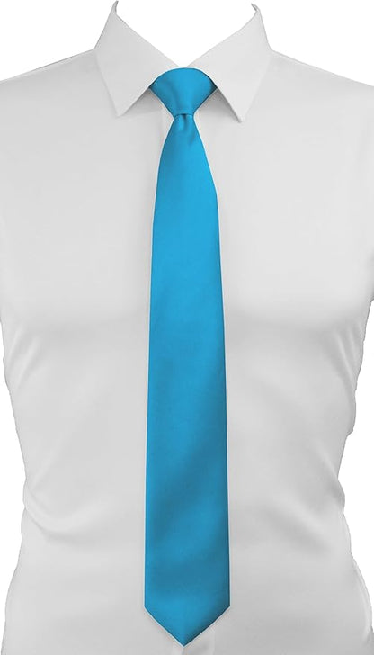 Dibi Solid Color Ties for Men, Formal Mens Ties, Neck Tie, Classic Tie for Boys Women Teens, Wedding Business Costume Necktie